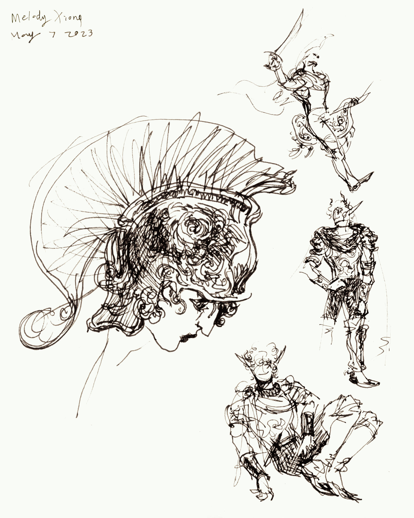 Costume design concept, 2023
