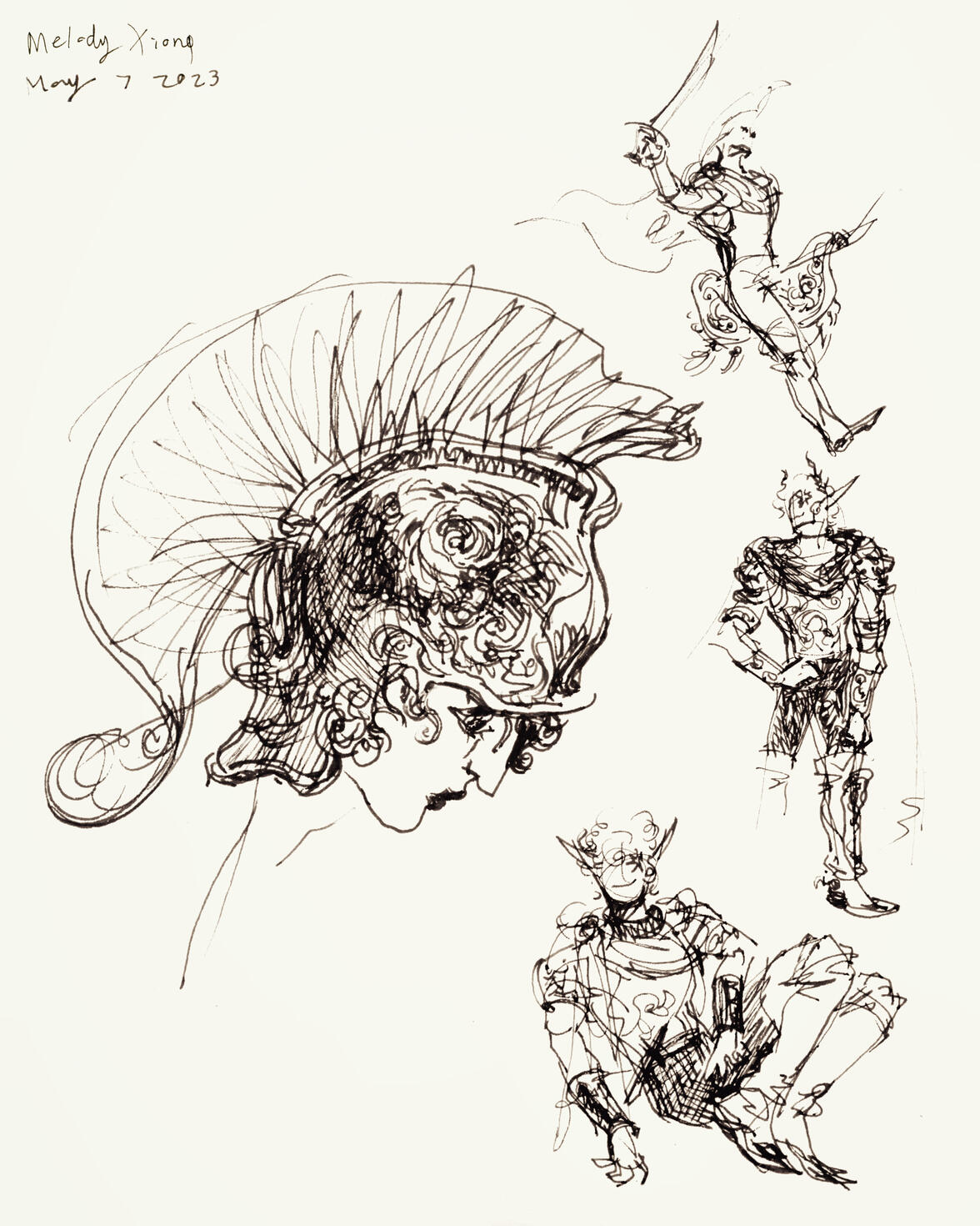 Costume design concept, 2023